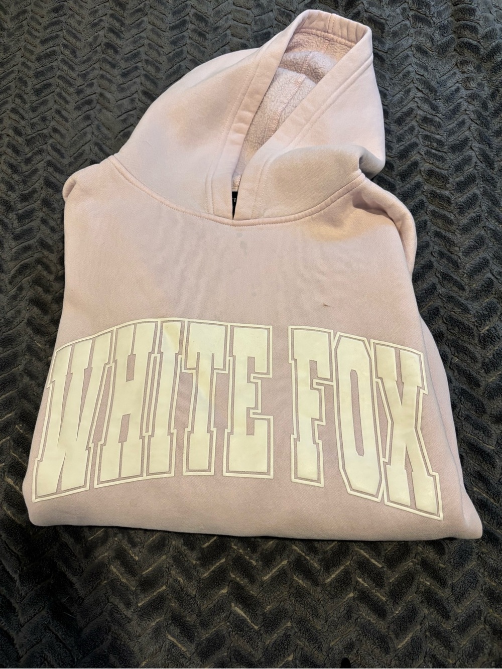 White Fox Boutique Pastel Pink Logo Hoodie
